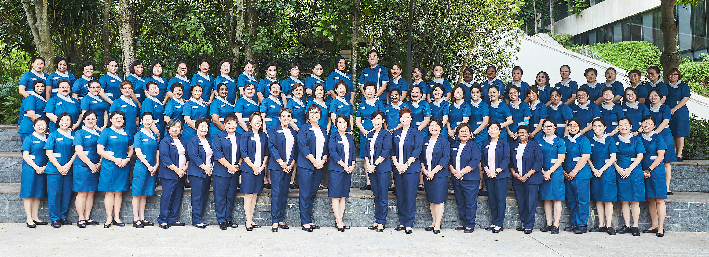 Group photo of senior nurses